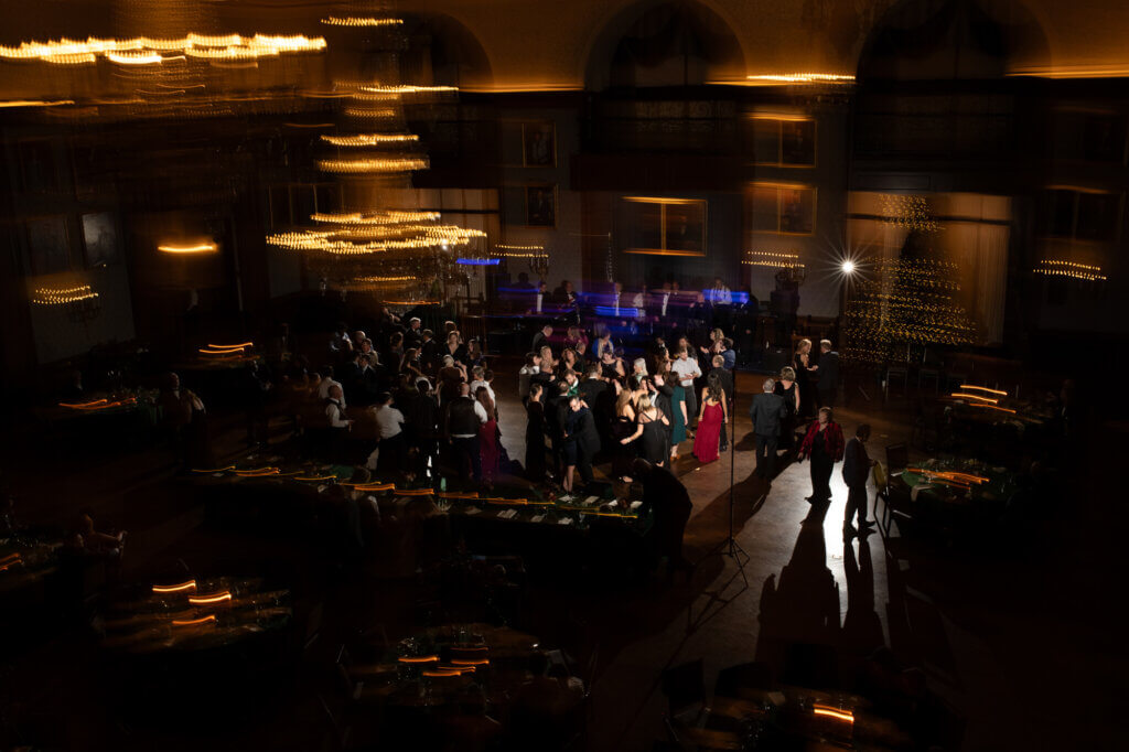 A fabulous party with an amazing band rages at a classic wedding at The Union League of Philadelphia.