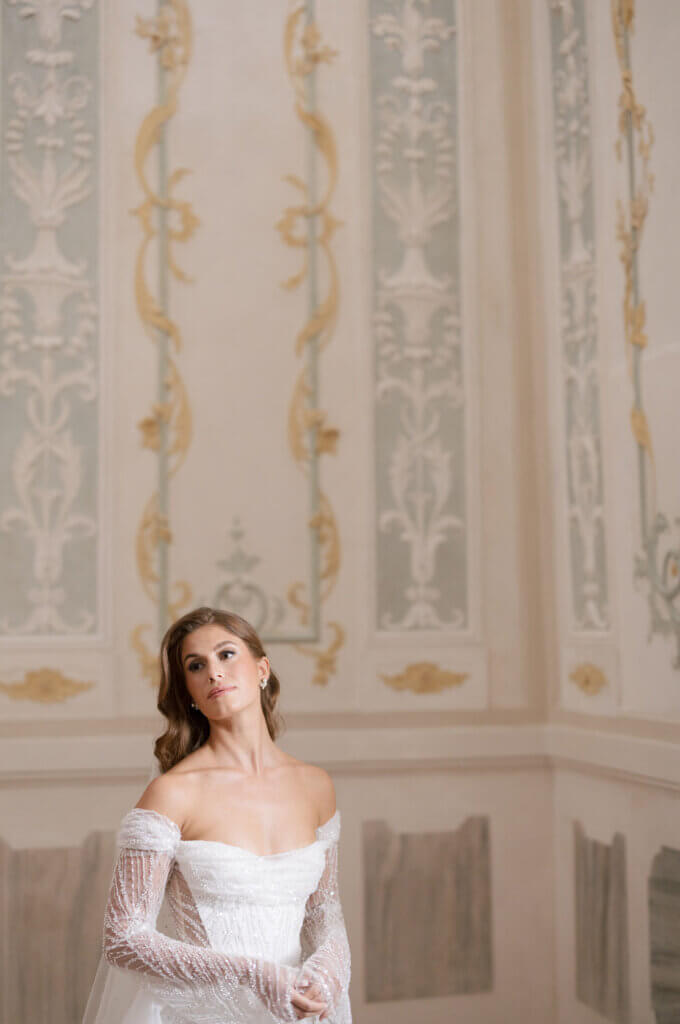 A bridal portrait at the Hotel Monaco & Grand Canal in Venice.