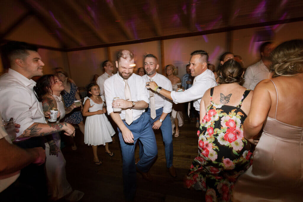 The groom dancing the night away at Riverdale Manor in Lancaster, Pennsylvania.