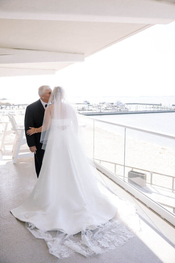 The father daughter first look at the Rehoboth Beach Country Club. 